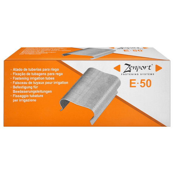 Zenport AE50 Fastening Staples, Box of 500, Silver