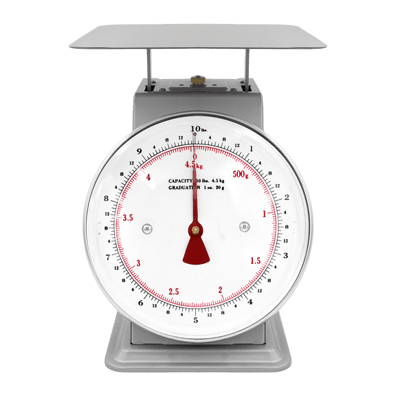 Zenport AZD10 Platform Mechanical Dial Scale, 10-Pound, Silver - 4 Pack