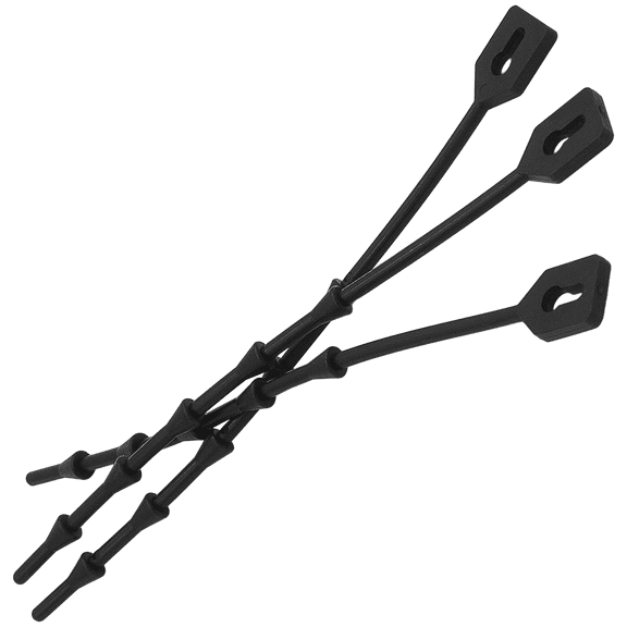 Zenport GA307 Easy Plant Tie, 6.75" (15 Per Pack), Black