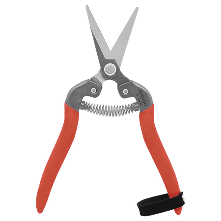 Zenport H300S Harvest Shear, Long Straight, 2 Inch Stainless Steel Blades, Red