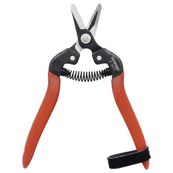 Zenport H301C Harvest Shear, Short Curved Blade, 1 Inch Inch Carbon Steel Blades, Red - 12 Pack