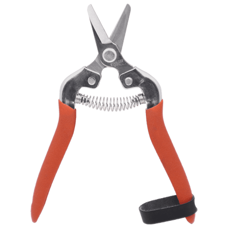 Zenport H301S Harvest Shear, Short Straight, 1 Inch Inch Stainless Steel Blades, Red