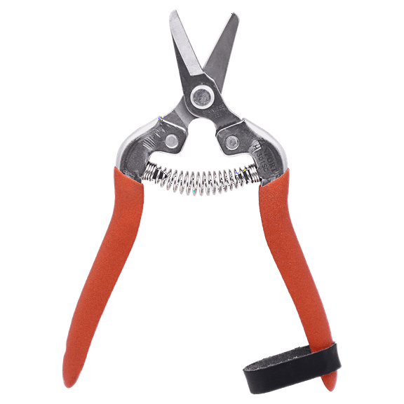 Zenport H301SC Harvest Shear, Short Curved, 1 Inch Inch Stainless Steel Blades, Red