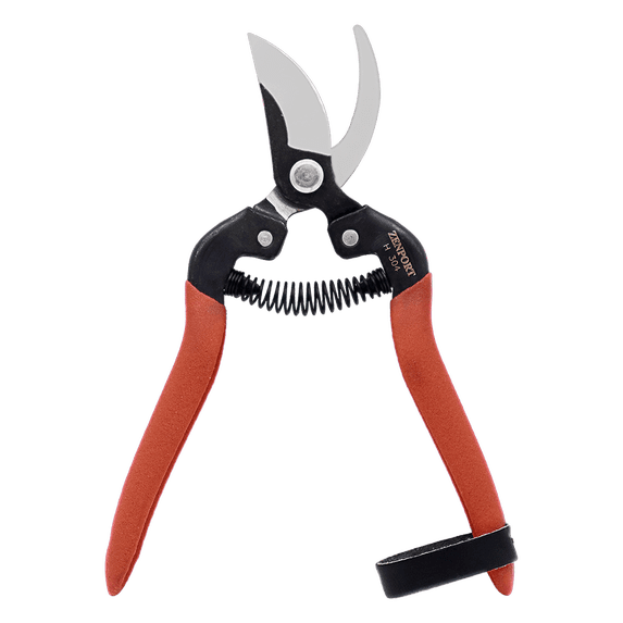 Zenport H304 Bypass Harvest and Utility Shear, 1.5 Inch Carbon Steel Blades, Red