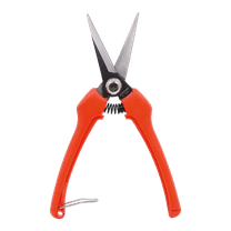 Zenport H306C Euro Style Harvest Shear, Curved Blade, 2.5 Inch Carbon Steel Blades, Orange - 3 Pack