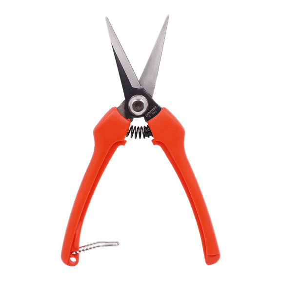 Zenport H306C Euro Style Harvest Shear, Curved Blade, 2.5 Inch Carbon Steel Blades, Orange - 3 Pack