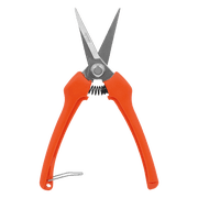 Zenport H306S Euro Style Harvest Shear Straight Blade, 2.5 Inch Stainless Steel Blades, Orange - 10 Pack