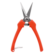 Zenport H306S Euro Style Harvest Shear Straight Blade, 2.5 Inch Stainless Steel Blades, Orange - 3 Pack