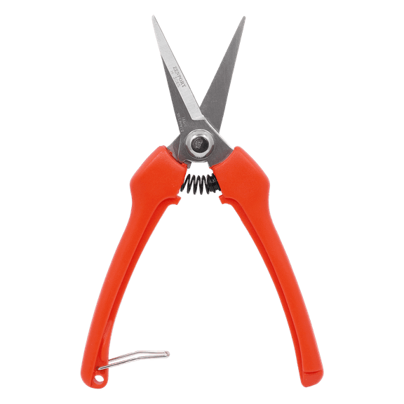 Zenport H306S Euro Style Harvest Shear Straight Blade, 2.5 Inch Stainless Steel Blades, Orange - 3 Pack