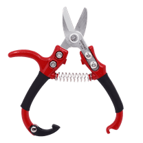 Zenport H326 Stem Clipper, 5.5-inches, 1.5 Inch Alloy Steel Blades, Black/Red