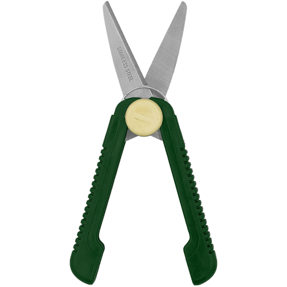Zenport H329 Fold-Away Pocket Snips, 2.5 Inch Stainless Steel Blades, Green - 10 Pack