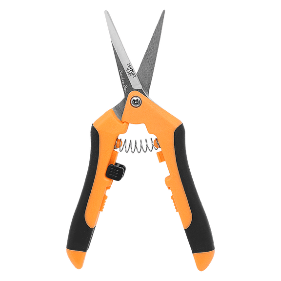 Zenport H355 Hydroponic Straight Microblade Pruner, 2 Inch Stainless Steel Blades, Black/Orange