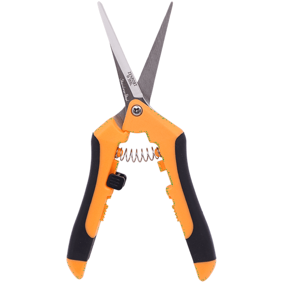 Zenport H355L Hydroponic Microblade Pruner, Long Blades, 2.75 Inch Stainless Steel Blades, Black/Orange - 3 Pack
