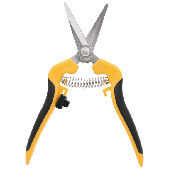 Zenport H357 Comfi-Grip Harvest Shear, Curved Blade, 2 Inch Stainless Steel Blades, Black/Yellow