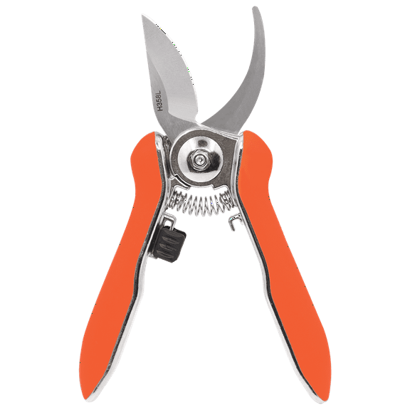 Zenport H358L Curved Blade Micro Trimmer Bypass Shear, 6.5-Inch, 2 Inch Blades, Orange - 3 Pack