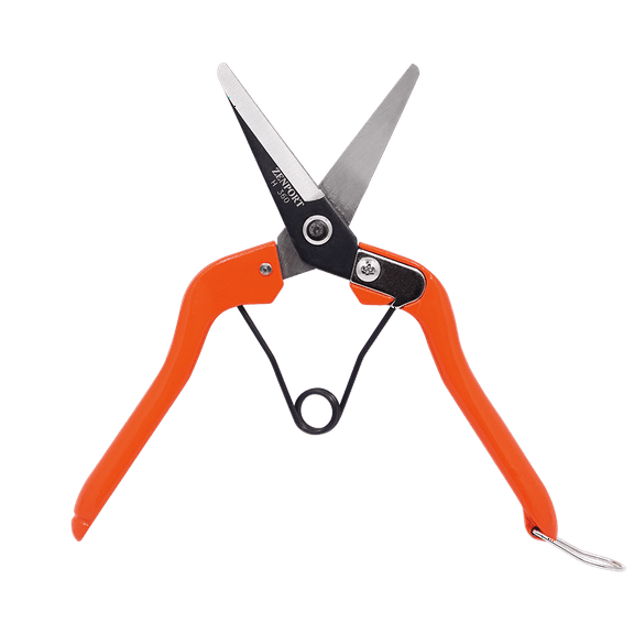 Zenport H360 Heavy Duty Thinning Shear, 2 Inch Carbon Steel Blades, Orange