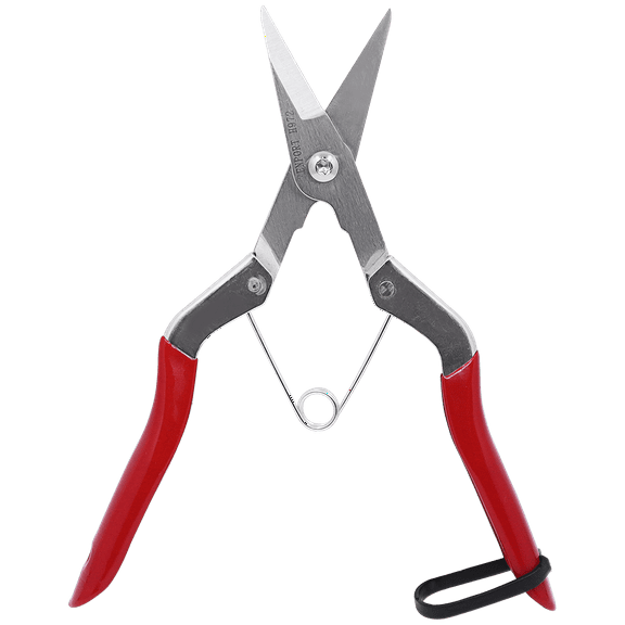Zenport H972 Long Deluxe Thinning Pomelo Shear, 2 Inch Carbon Steel Blades, Red