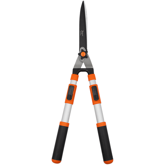 Zenport HS723 Telescopic Hedge Shear, 8.75 Inch High Carbon Steel Blades, Silver