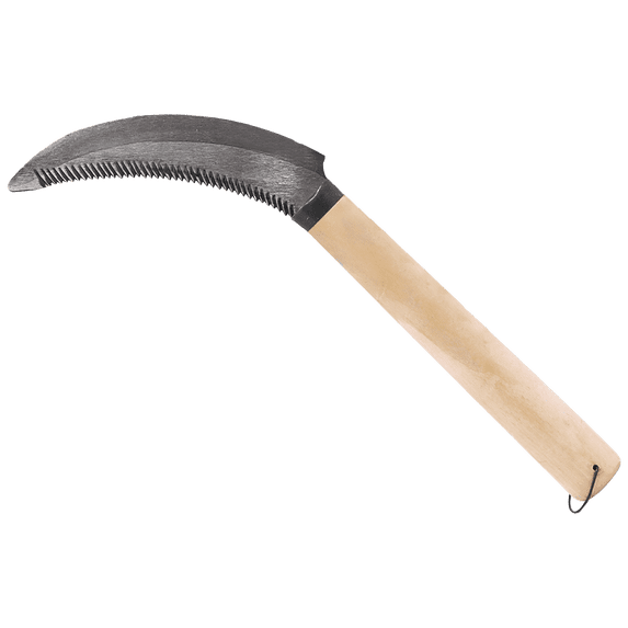 Zenport K201 Harvest Sickle Berry Knife, 4.5 Inch Carbon Steel Blade, Beige