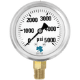 thumbnail image 1 of Zenport LPG5000 Glycerin Liquid Filled Pressure Gauge, 5000 PSI, 1 of 5
