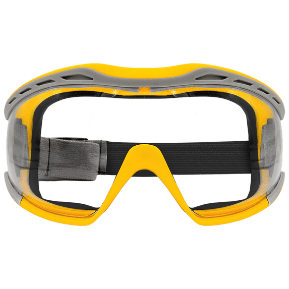 Zenport SG274 Safety Goggles Clear Lens, Flex Seal, Yellow, Yellow - 12 Pack