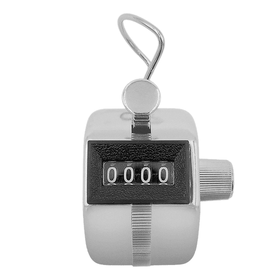 Zenport TC122 Hand Tally Counter, Silver