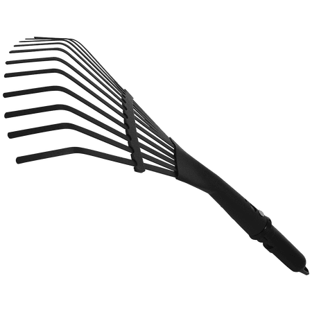 Zenport J1110 Fan Rake Garden Multi Tool Attachment, Black