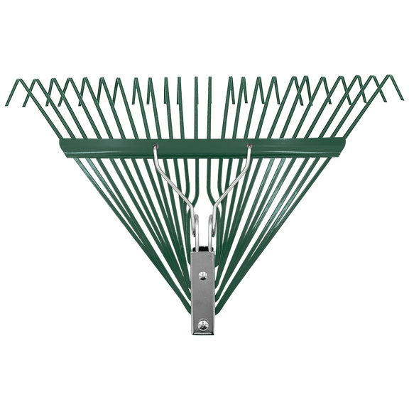Zenport J2424 Leaf Rake with Deluxe Spring, 24-Tine, Rake Head Only, Green - 3 Pack