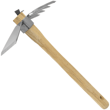 Zenport J6-08  Hoe and Fork Combo Tool, 15" Ash Handle, Beige - 12 Pack