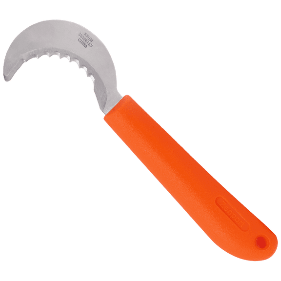 Zenport K101M Mini Harvest Utility Hook Knife, Grape and Melon, 2.5 Inch Stainless Steel Blade, Orange