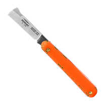 Zenport K106 Budding and Grafting Folding Knife, 2.25 Inch Stainless Steel Blade, Orange