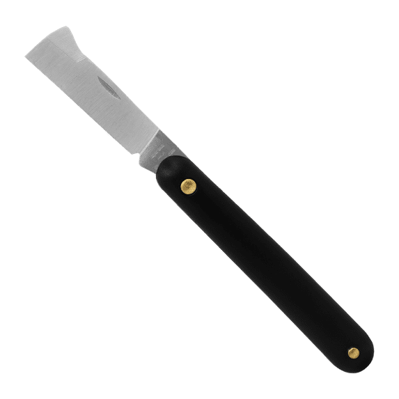 Zenport K106F Grafting and Budding Folding Knife, 2.25 Inch Stainless Steel Blade, Black