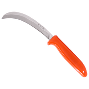 Zenport K112 Banana Knife, Curved, 5 Inch Stainless Steel Blade, Orange