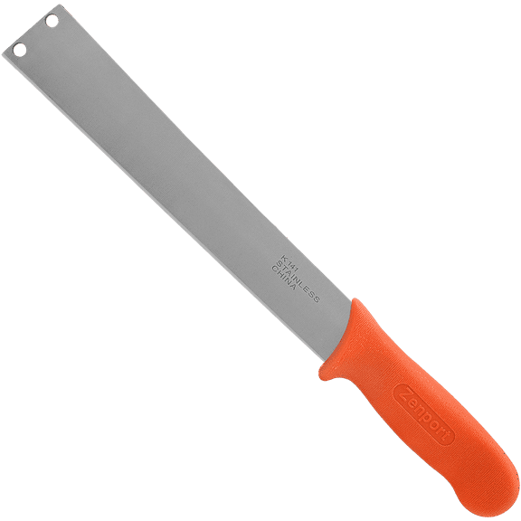 Zenport K141 Crop Harvest Knife for Beets, Onion, Corn, 11 Inch Stainless Steel Blade, Orange - 3 Pack