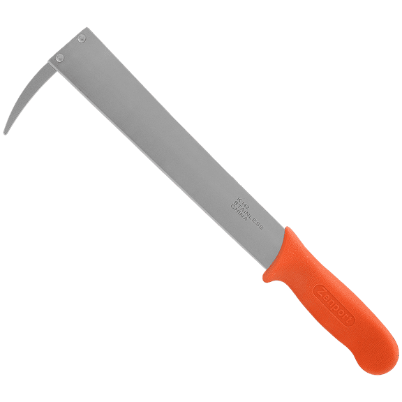 Zenport K142 Beet and Onion Harvest Knife with Hook, 11 Inch Stainless Steel Blade, Orange