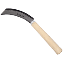 Zenport K207 Harvest Knife Sickle, 5 Inch Carbon Steel Blade, Beige