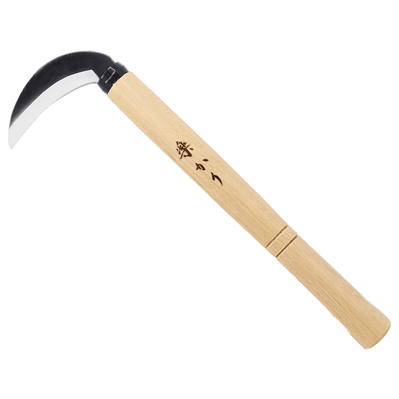 Zenport K210 High Japanese-style Weeding Sickle, 3 Inch High Carbon Steel Blade, Beige - 3 Pack