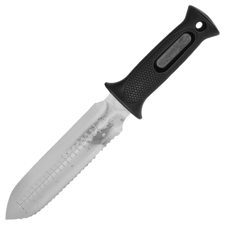 Zenport K247 ZenBori Soil Knife, Serrated, 6 Inch Stainless Steel Blades, Black