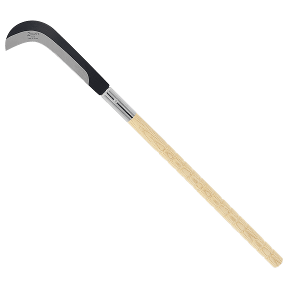 Zenport K318 77.5cm (30.5-inch) Long Curved Sickle, 9 Inch Carbon Steel Blade, Beige