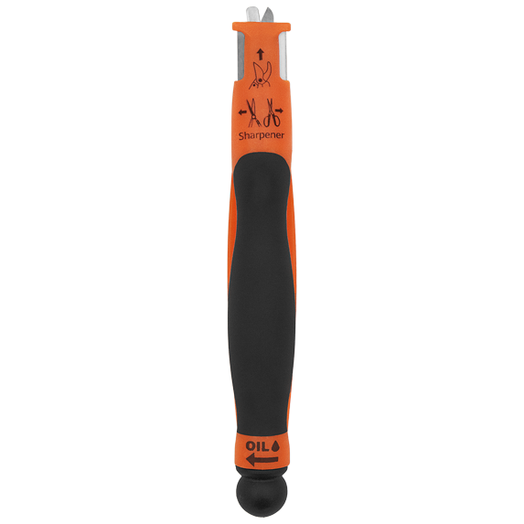 Zenport KS06 6-in-1 Multi-Sharpener for Pruners, Scissors, and Knives, Orange/Black