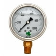 thumbnail image 1 of Zenport LPG1000-10PK Liquid Filled Pressure Gauge 0-1000 Psi- Box of 10, 1 of 1