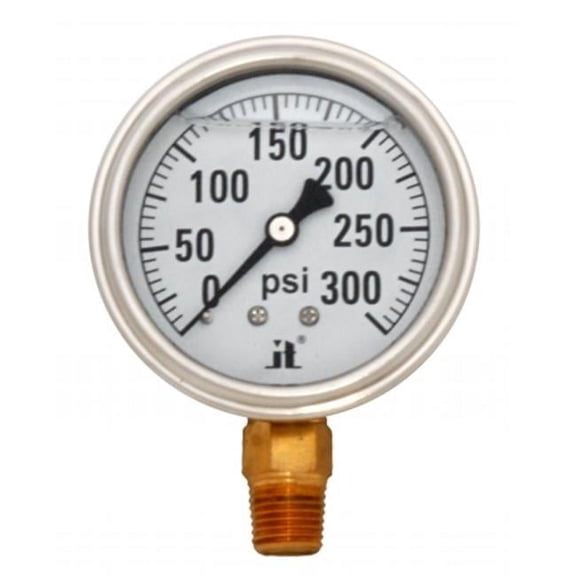 Zenport  Liquid Filled Pressure Gauge 0-300 Psi, Box of 10
