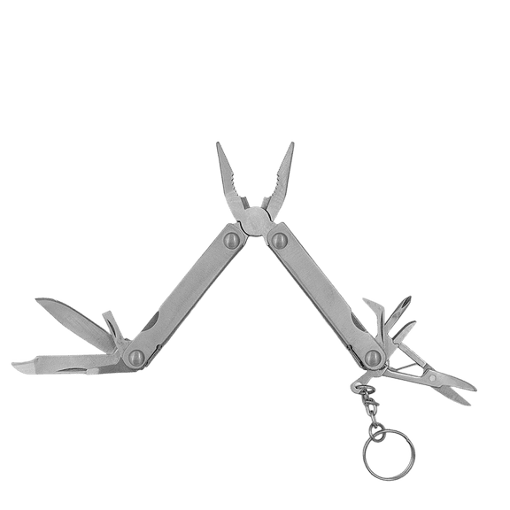 Zenport MFT27 Mini 12-Function Multi-Tool w/ Case, Silver - 3 Pack