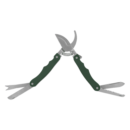 Zenport MFT45 7-in-1 Gardening Multi-Tool Pruner with Carrying Case, Green