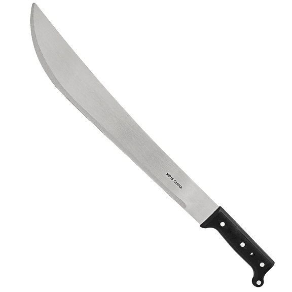 Zenport MP15 Machete with Sheath, 15-Inch, 15 Inch Carbon Steel Blade, Silver/Black - 12 Pack