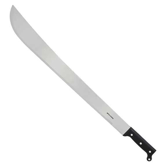 Zenport MP24 Machete with Sheath, 24-Inch Carbon Steel Blade, Silver/Black