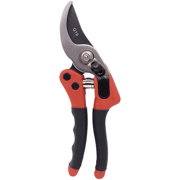 Zenport Q19 Euro-Pro Small Horticulture Pruner, 7.75-Inch, Red/Black - 3 Pack