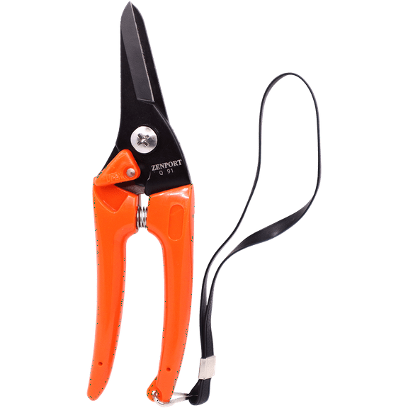 Zenport Q91 Ultra Twig and Hoof Trimming Shears, 7.25-Inch, Orange - 3 Pack