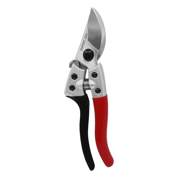 Zenport QV8 Q Series V8 Professional Chrome-plated Pruner, Black/Red