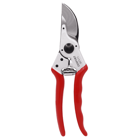 Zenport QZ411 Professional Bypass Pruner, 8.25-Inch, 1-Inch Cut, 2 Inch Blades, Red